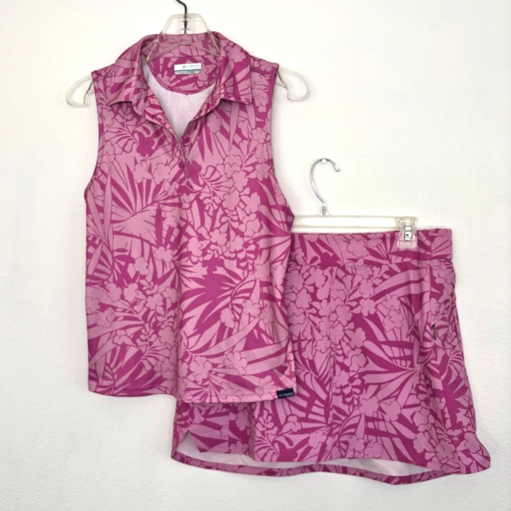 Columbia Womens Hiking Skort Set Medium Gorpcore Outdoor Travel Golf Tennis